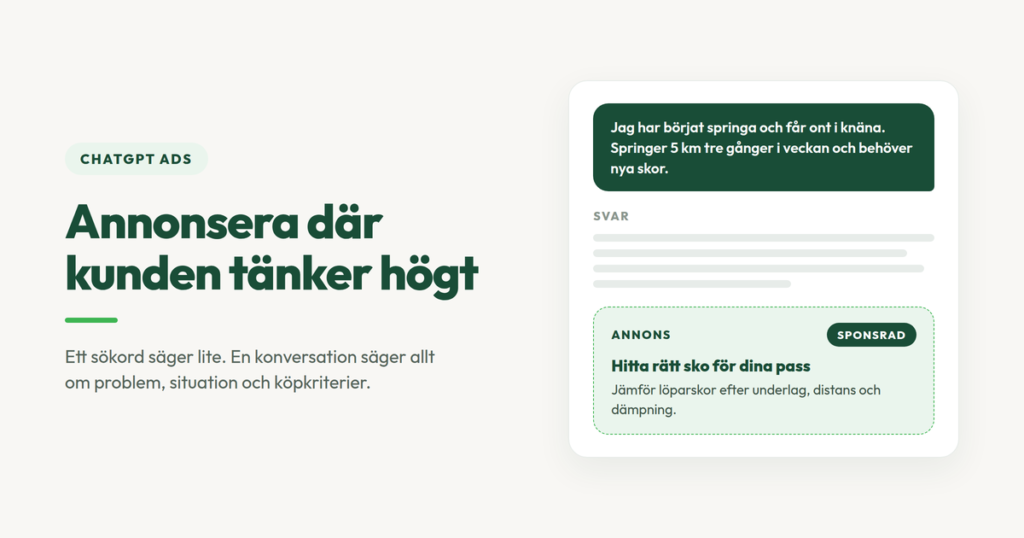 Marknadsföringsbyrån Grandur arbetar med ChatGPT annonsering